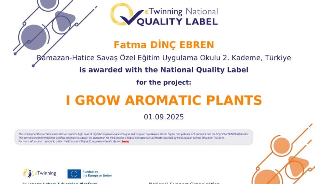 E TWİNİNG AVRUPA KALİTE ETİKETİ